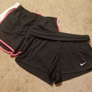 Gym/workout shorts. Like new med/Nike & L/Danskin